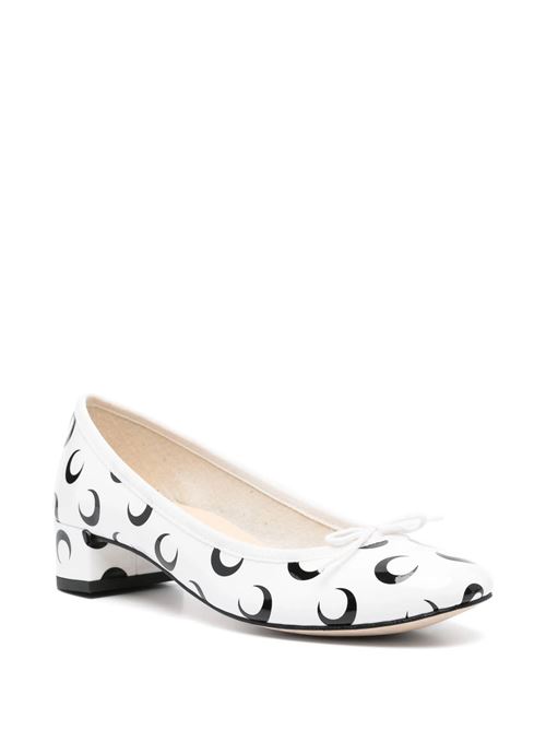 Moon printed leather Repetto Camille MARINE SERRE | WFW052ARLEA0031WH00